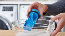 Clean filters and detergent